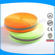 Lime / color naranja Recorte reflexivo con hierro en la cinta en el medio